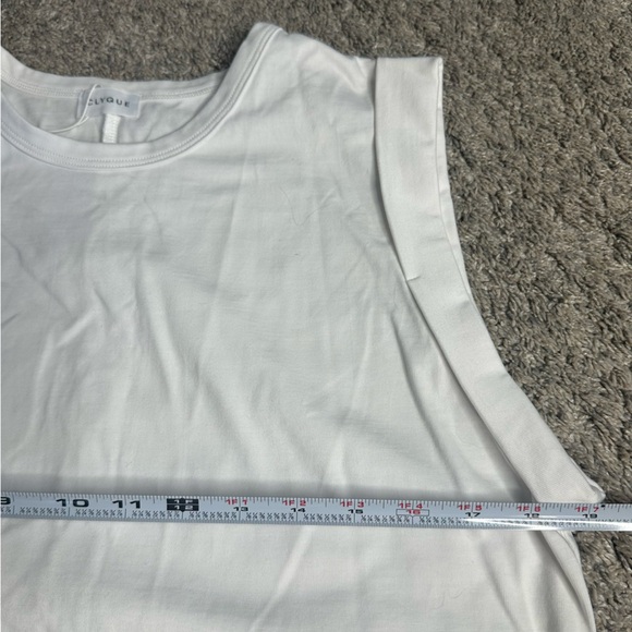 Clyque the label David maxi Small white Normcore minimalist cotton sleeveless - Picture 12 of 15